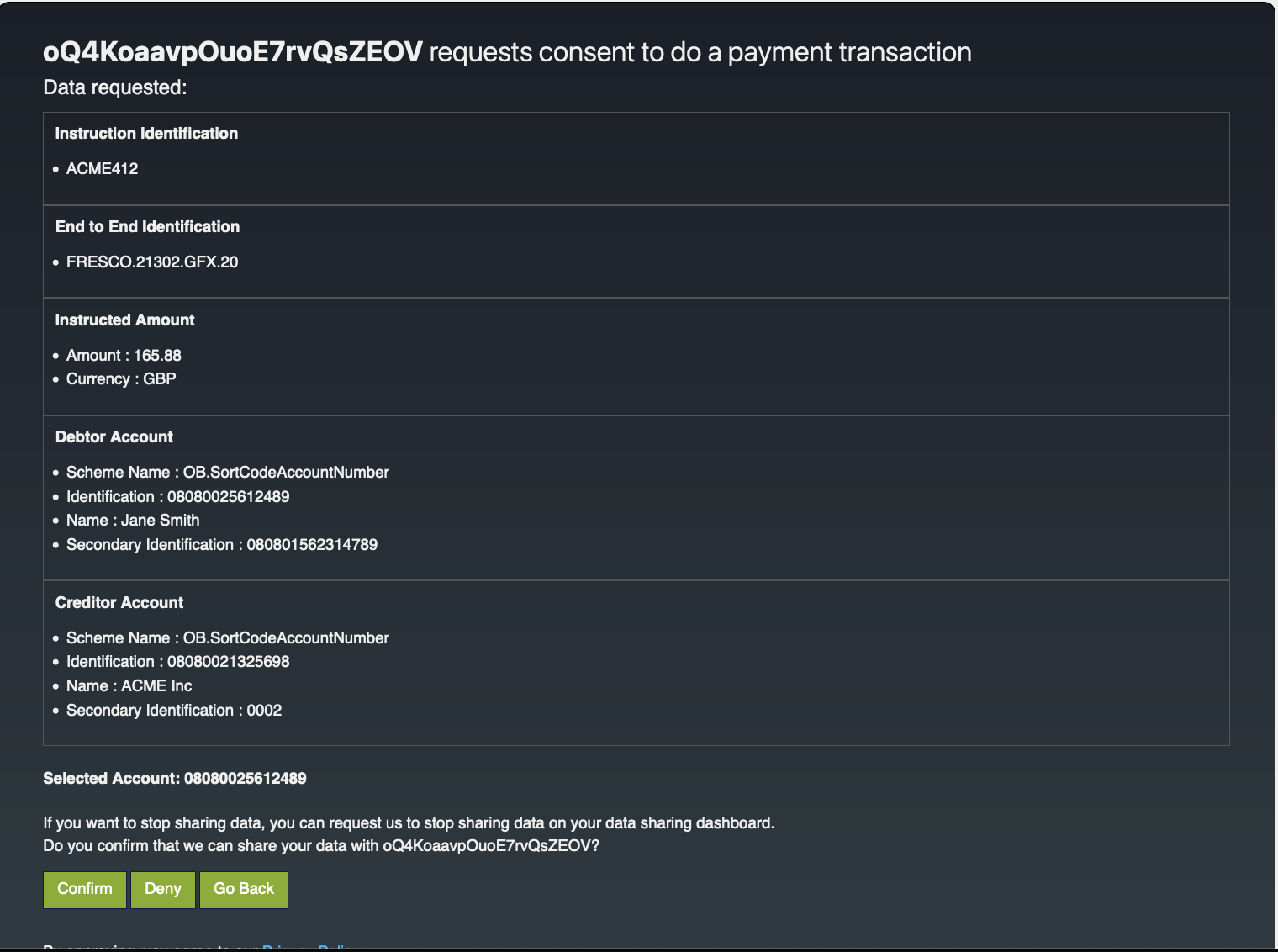 grant consent